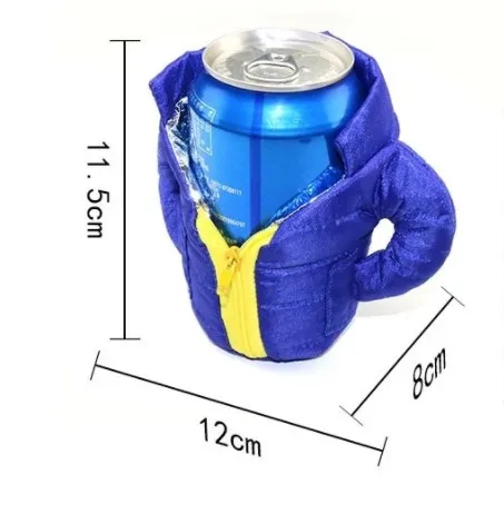 New Custom Insulated Can Cooler Beer Can Cooler Bag Beverage Jacket for Outdoor Camping BBQ Party