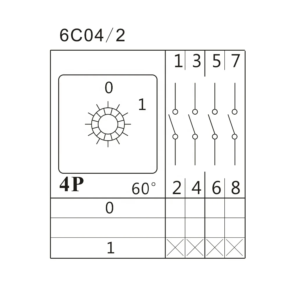 Cansen LW26-20 поворотный Кулачковый выключатель переключения 0-1 4p, испытательный аппарат электродвигателя, сварочный аппарат