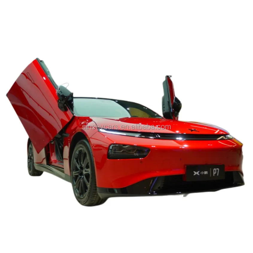 New Energy Car Auto Xpeng for Sale LED Sedan Leather P7 2022 586G in Stock 4 Wheel 702km Dark Electric Multi-function Automatic