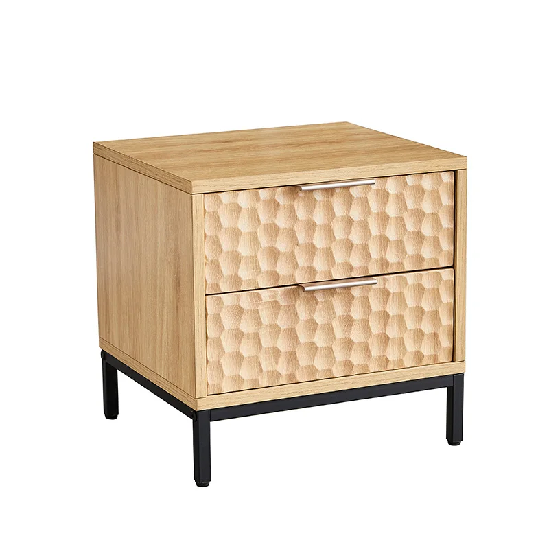 Factory wholesale modern Night Stand Bedroom Furniture wooden bedside table nordic style bedside cupboard