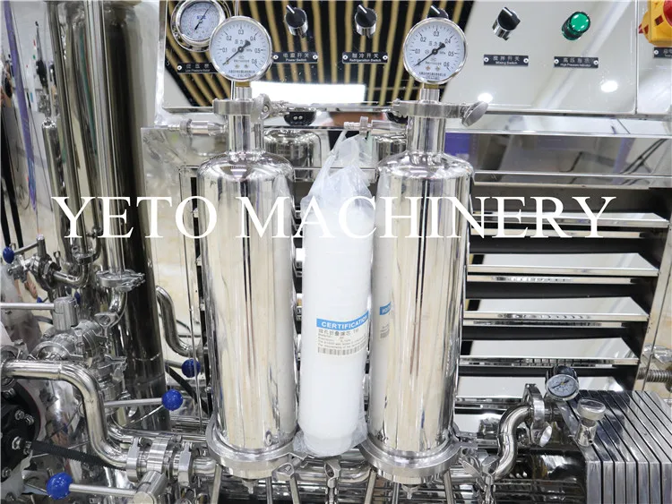 Yeto perfume machine stainless steel pneumatic mixer filter equipment perfume fragrance oil freezing making machine price
