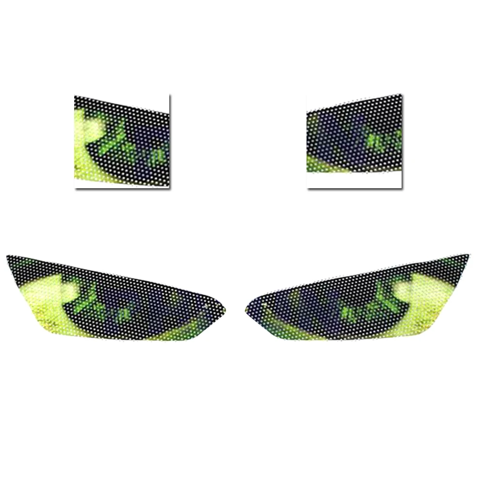 High Quality For Kawasaki Z1000 2014-2016 Headlight Protection Stickers Green Eye Decal DIY