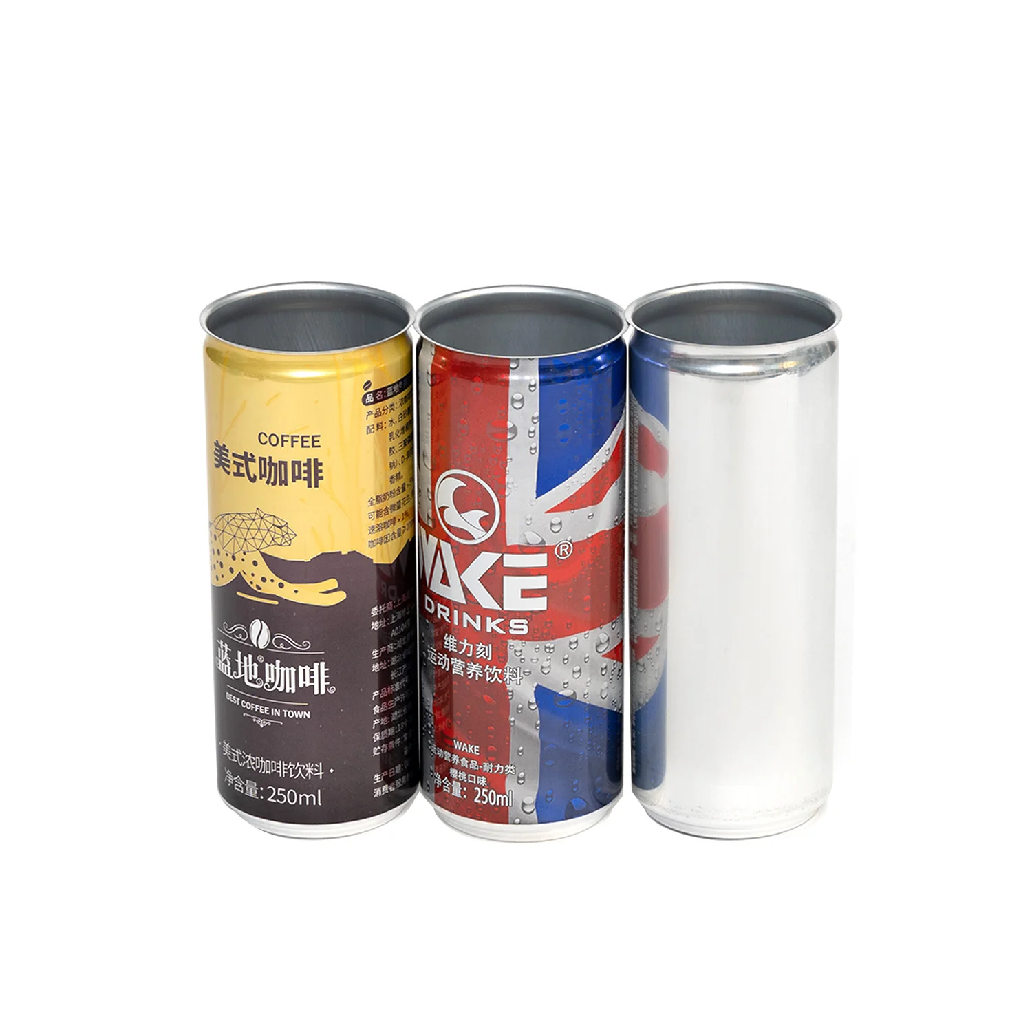 Custom Empty Printed metal can slim sleek standard 250ml 355ml 330ml 473ml 500ml Aluminum tin can Beverage Beer Soda Drink Cans