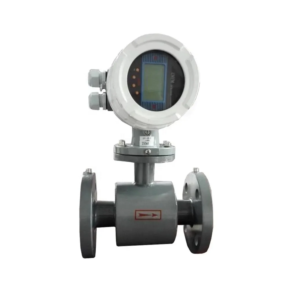 4-20ma output electromagnetic chemical flow meter digital magnetic water flow meter