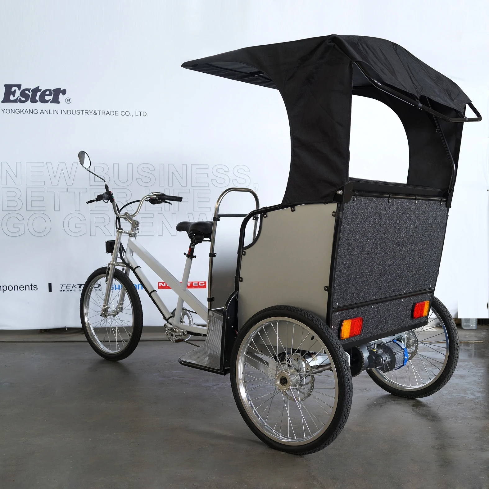 Green Electric ESTER Pedicab Rickshaw Manufacturer in China