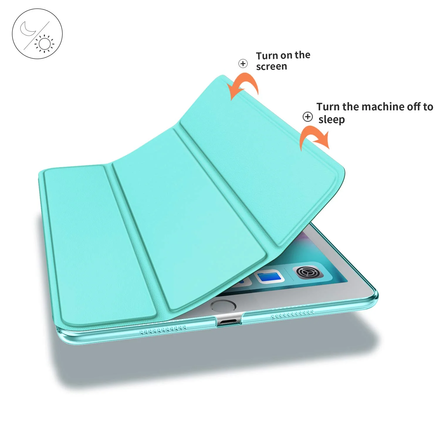  Тонкий чехол из искусственной кожи тройного сложения для планшетного ПК iPad Mini 5 2019