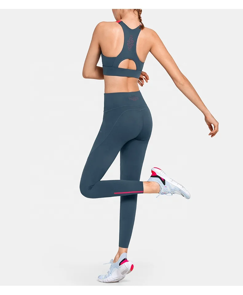 Custom Logo Women Gym Sport Wear Fitness Bra Breathable Adjustable High Impact Sports Bra Tops Women Crop Top Bra