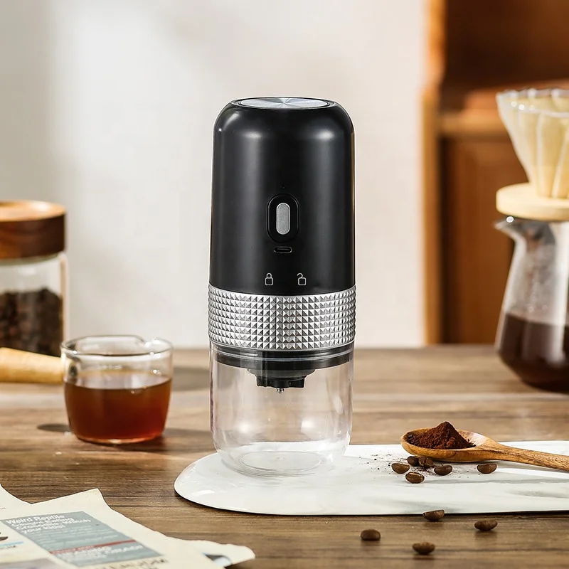 Portable Wireless Smart Usb Rechargeable Adjustable Hand Brewed Italian Espresso French Press Coffee Bean Grinder