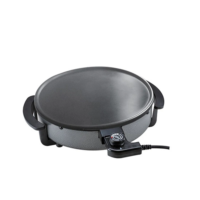 Wholesale daily household 230v Easily Cleaned Non-stick Electric Crepe Pancake Maker With Thermoplastic Handles