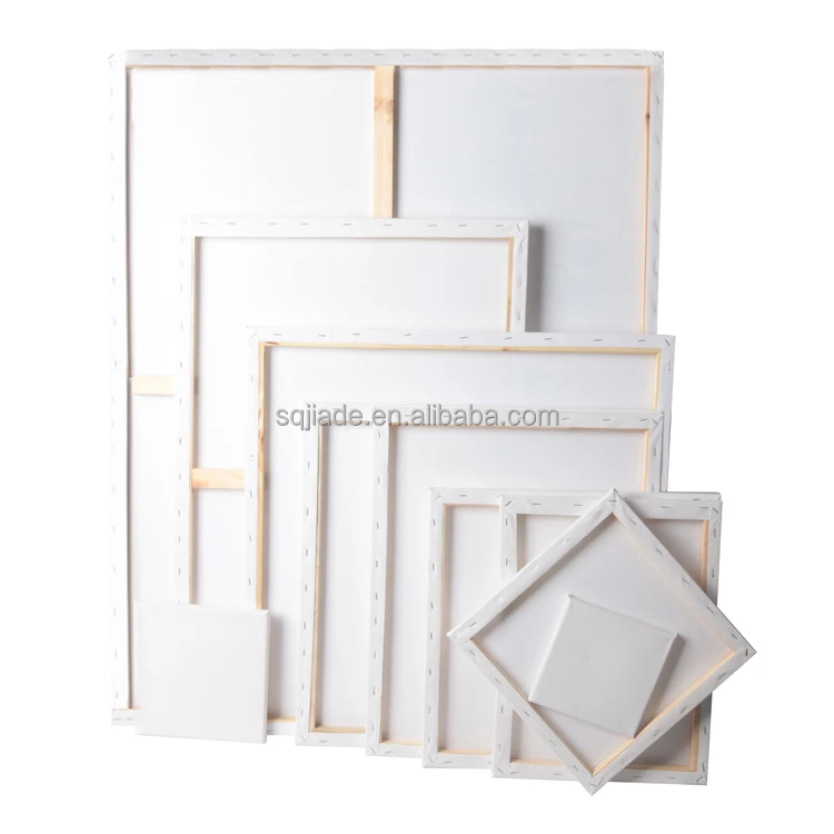 280g 16*20 inch blank stretched canvas with pine wood frame art canvas for painting