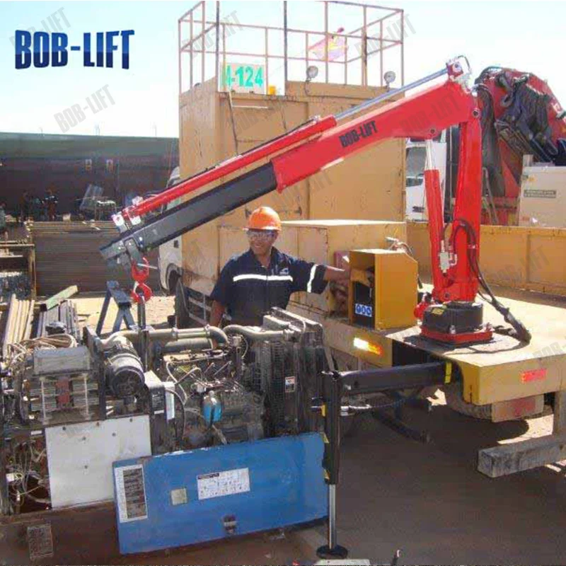 Safty portable tow truck bed crane for sale