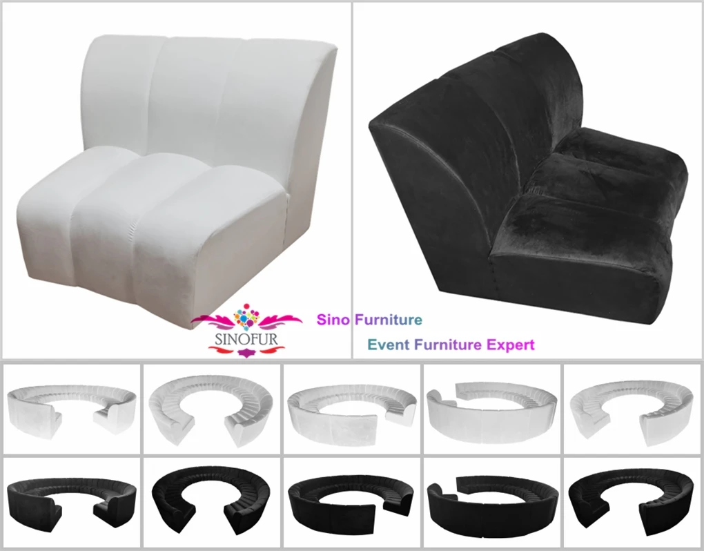 Big round circle sofa set furniture antique sofa set sectional couch circular sofa for sale
