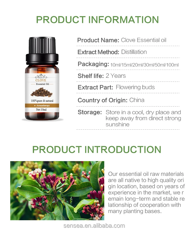 Clove Essential Oil Natural Chemical Product 100% Pure Fast Delivery Best Selling in Daily OEM ODM Private Label