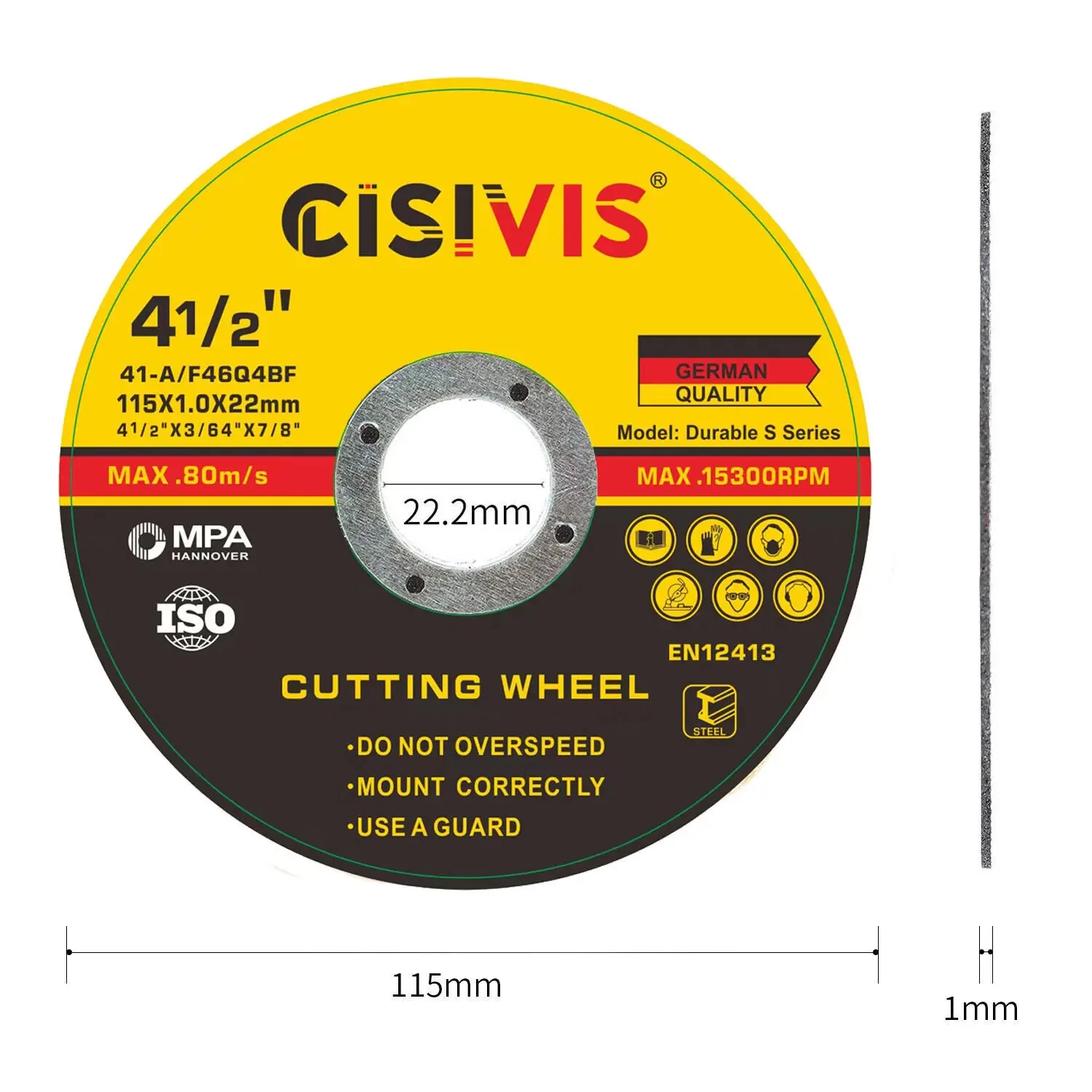 100pcs 115mm Diameter High Aluminum Grinding Disc Angle Grinder Cutting Tools Set Angle Sanding Discs