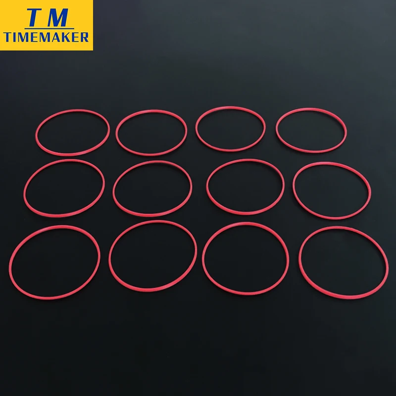 wholesale Red gasket O Ring 30-40mm dia 0.9mm High 0.6mm thick Plastic Gasket for back case Parts For brand