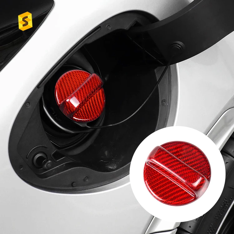 ES Carbon Fiber Fuel Filler Door Gas Tank Cover Exterior Decoration Accessories For Subaru BRZ WRX