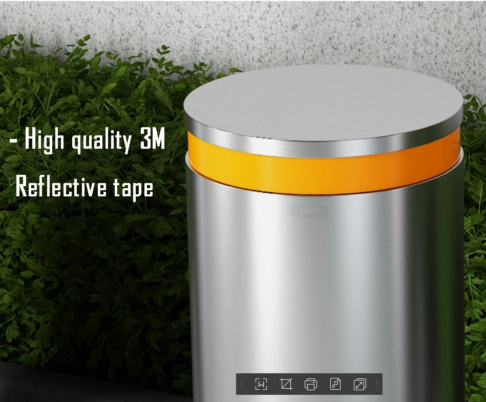 Foshan manufacturer Customized Stainless steel 304 316 316L Bollard road safety Removable bollards