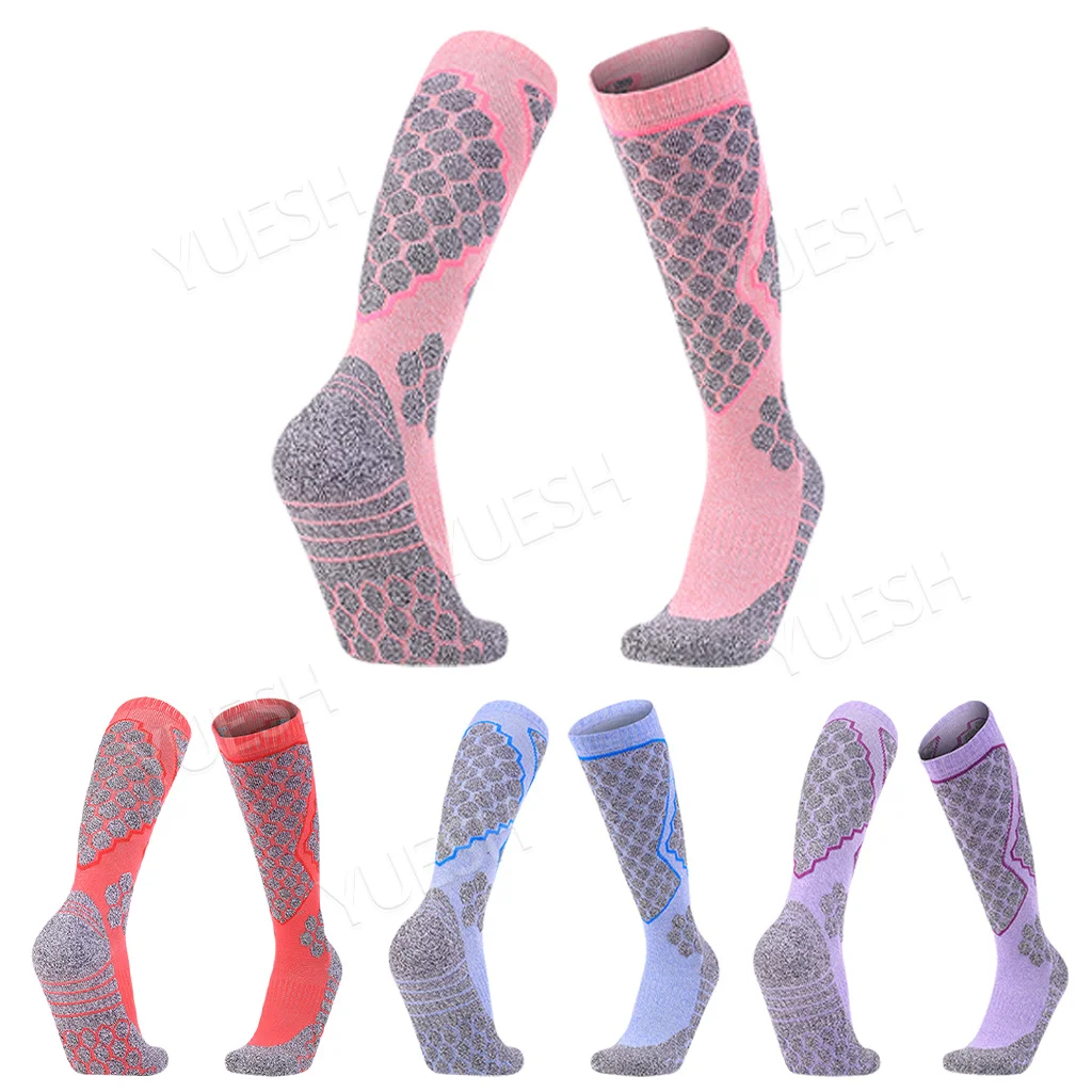 Warm Knee Ski Socks for Snowboarding and Football Performance Long Tube Hiking Socks-Outdoor  Snowboard Sports  Ski Sock