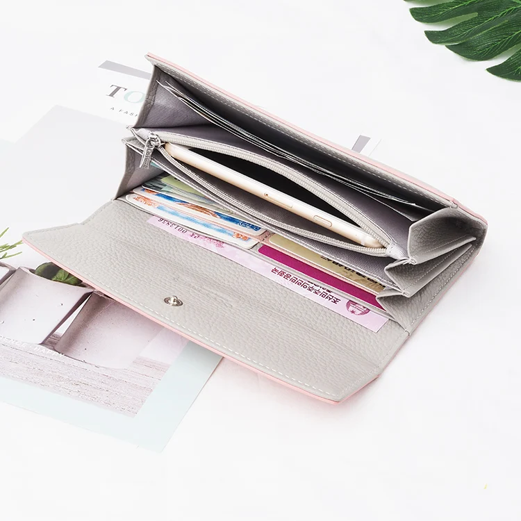 Low price ladies pars hand ladies wallet multi long compartments cheap ladies wallets