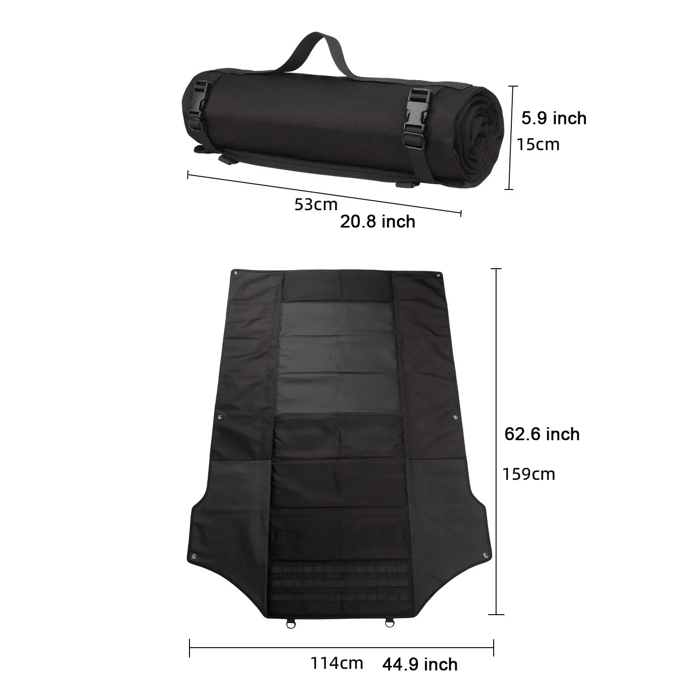 Padded Outdoor Tactical Roll Up Mat for Range  Hunting Pad Non Slip Durable Prone Hunting Accessories
