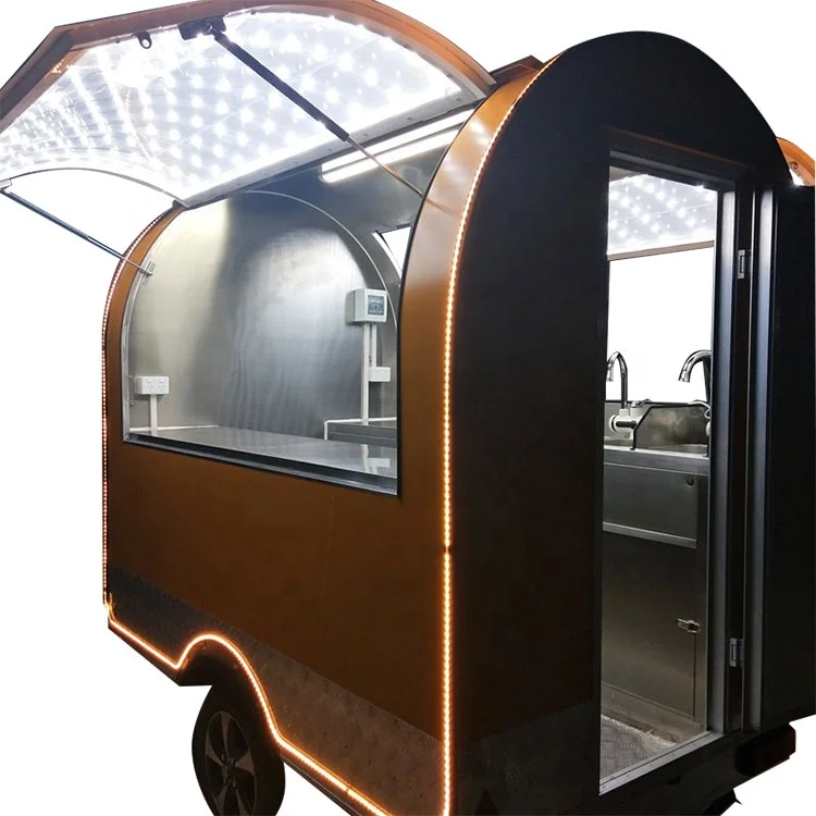 Мобильная тележка для хот-догов с прицепом для продажи