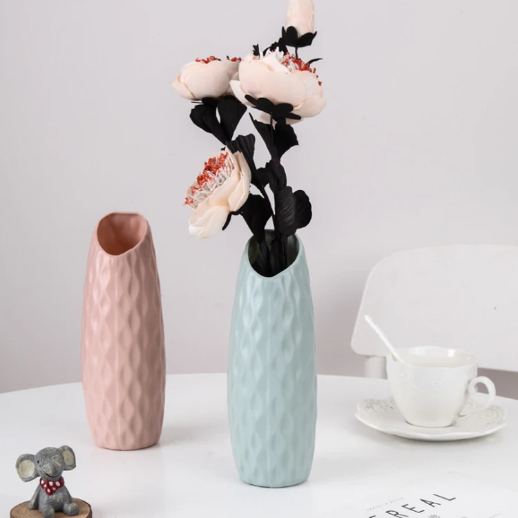 Wholesale custom single china flower rose case decorative long bud vase for modern home hotel