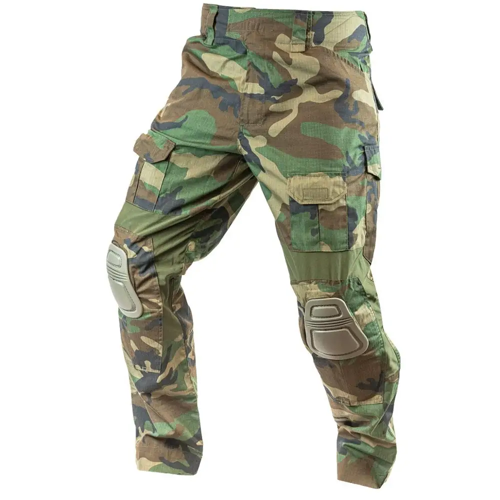 Camouflage knee protective pants tactical police military supplies