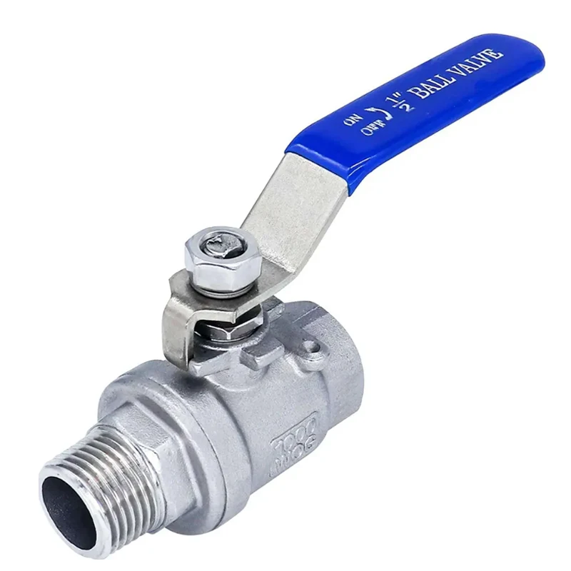 CF8M/SS304 Water Valve Two Way Valves 1000WOG 1/2 Inch Stainless Steel 2-pc Ball Valve With Female End NPT BSPT