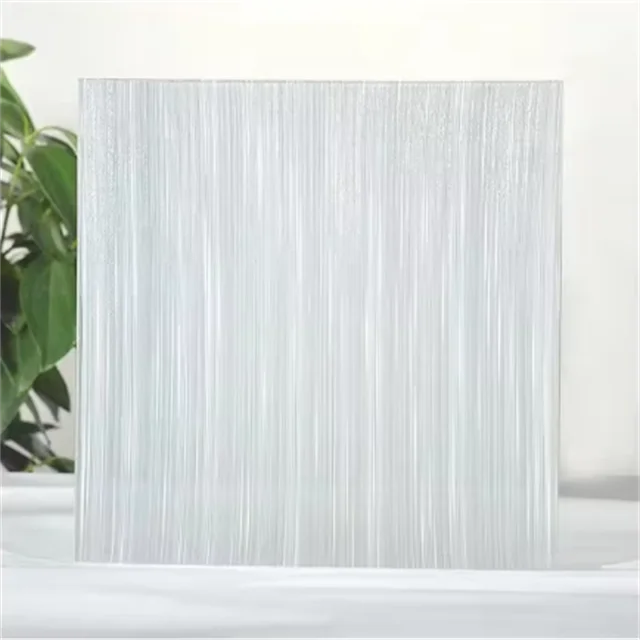 Decorative glass, tempered art glass, translucent tempered safety decorative wired glass