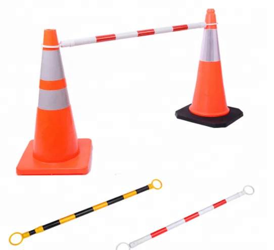 2025 Zhejiang hot sale black base cone 45 cm  70 cm 90 cm PVC traffic cone high quality safety cone with black base