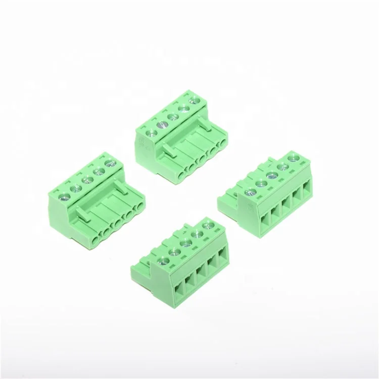 5.08mm 5Pin  green terminal block PCB connector plug in straight socket