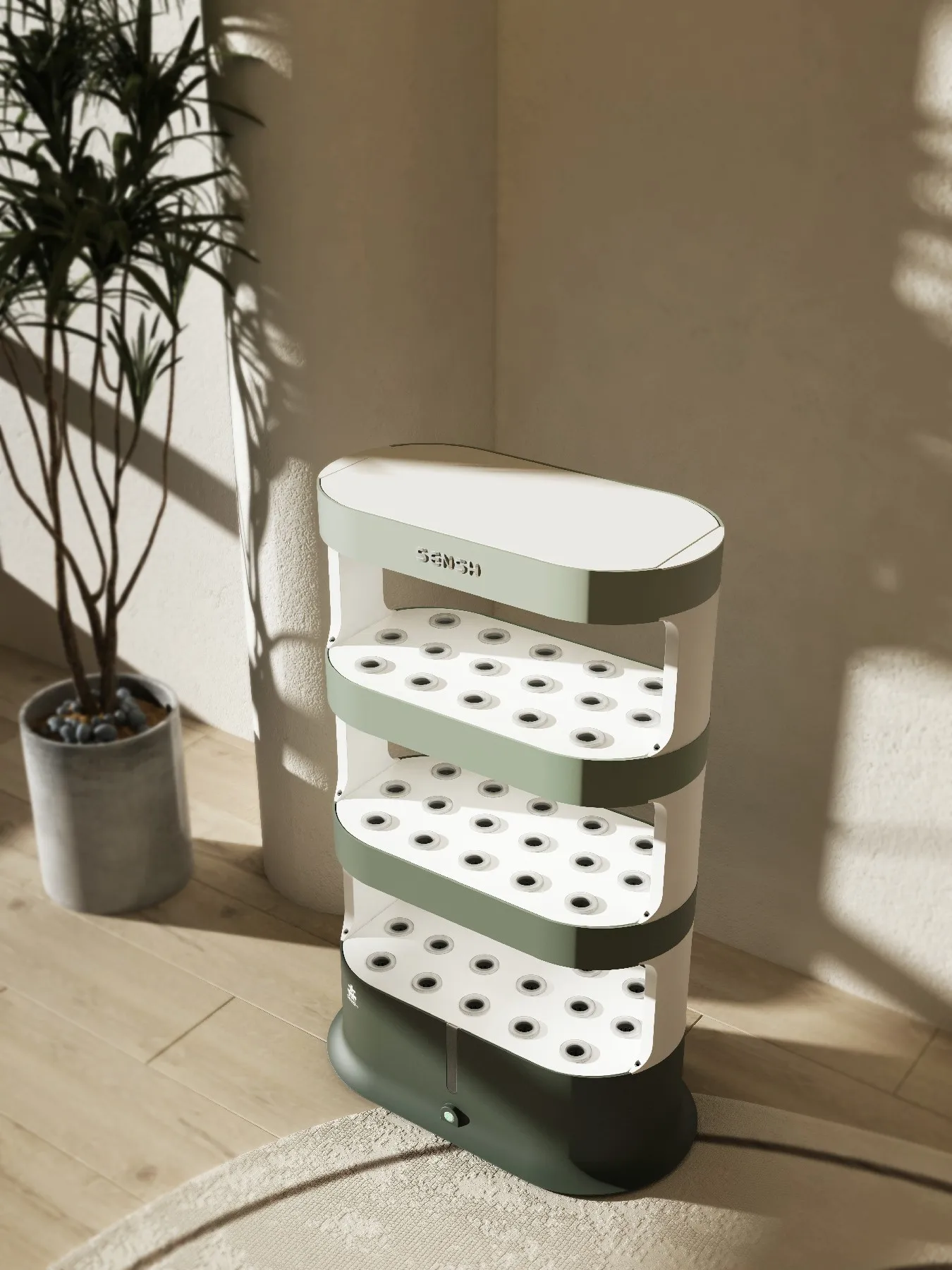 China Supplier Water Culture Hydroponics equipment vertical hydroponic tower width LED grow lamp