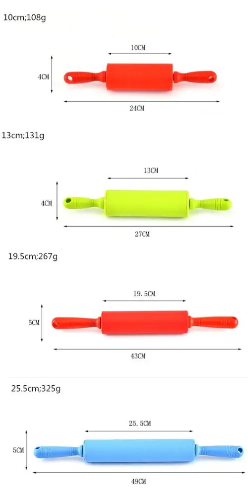 Non-Stick Silicone Rolling Pins