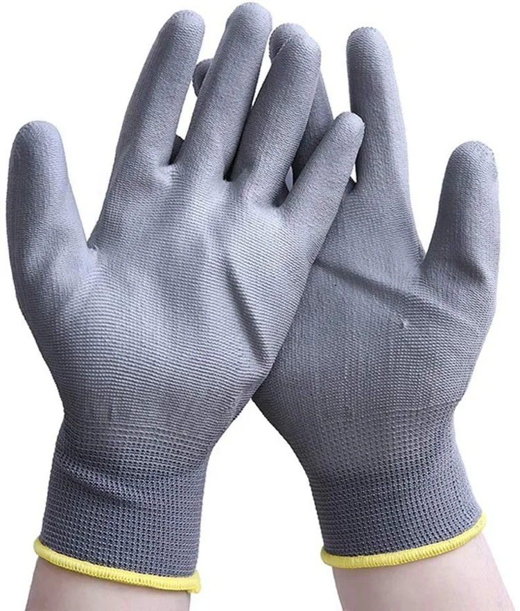 Перчатки с нейлоновой подкладкой, 13 г, с полиуретановым покрытием, с En388