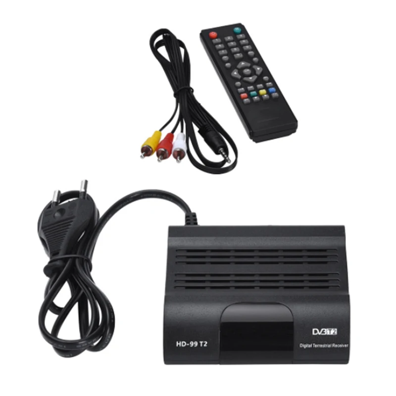 FTA DVB-T2 HEVC 265 ТВ-тюнер Full HD цифровой ТВ-приемник DVB T2 H.265 компьютерной приставки к телевизору DVB-C Wi-Fi приемник Youtube VHF Любительская