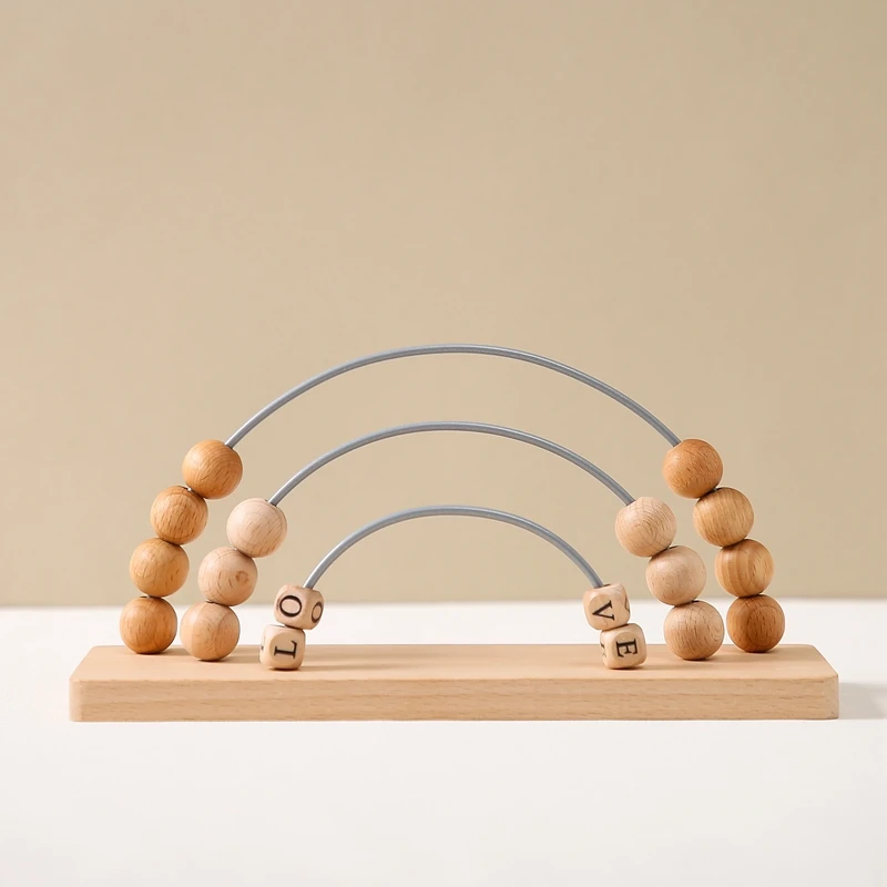 Wooden Abacus Toy Preschool Early School Educational Toy for Children