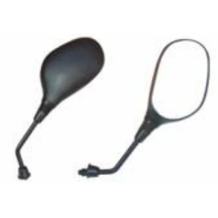 Motorcycle Rearview Mirror Double Adjust Foldable Acrylic Glass Round for Kawasaki