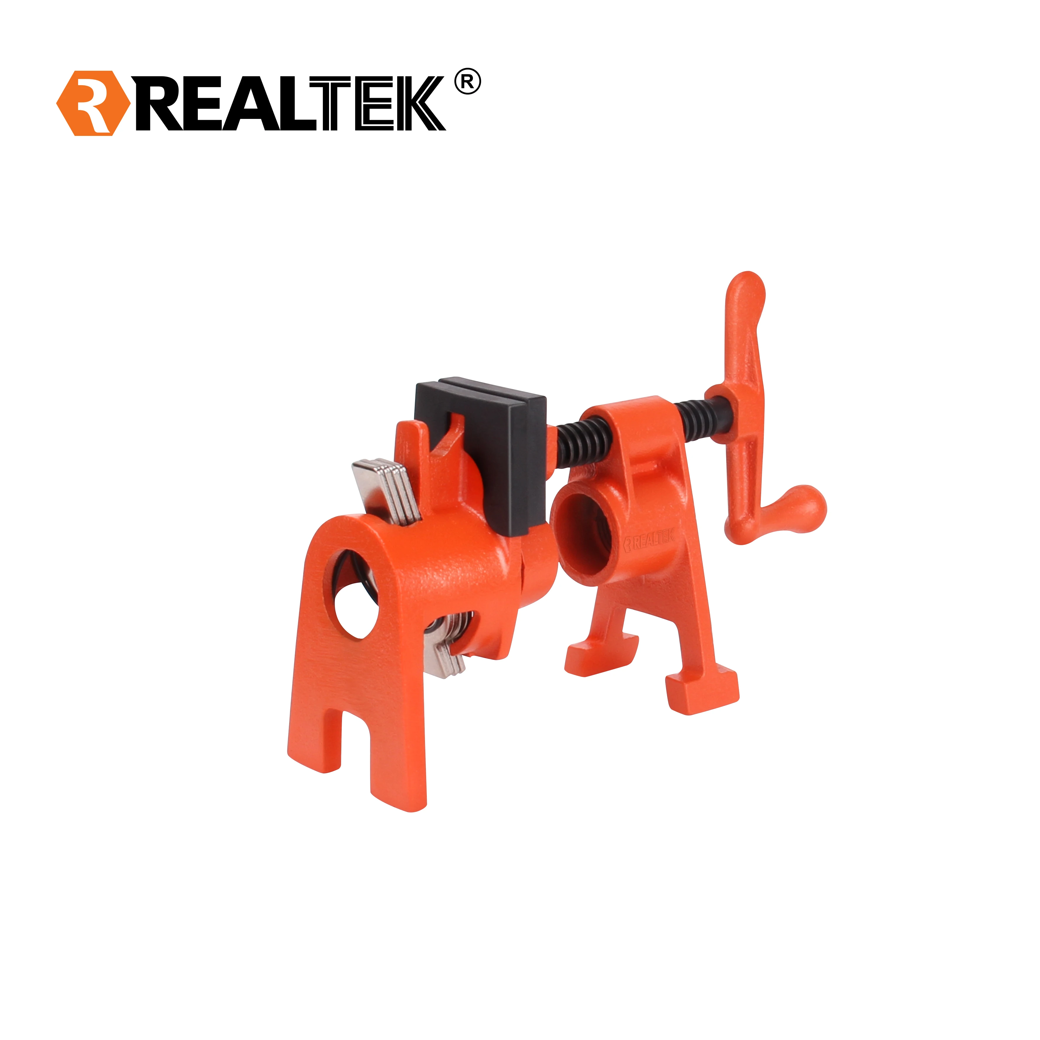 Высококачественный деревообрабатывающий инструмент Realtek регулируемые 3/4 хомуты для труб с рукояткой кривошипа