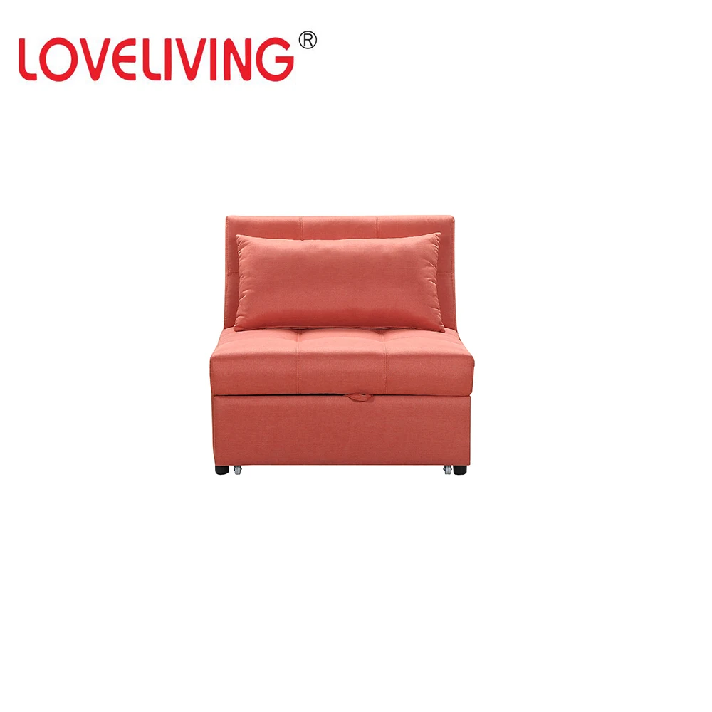 
Home furniture chair with sleeping sofa bed function with wooden legs and wooden frame 