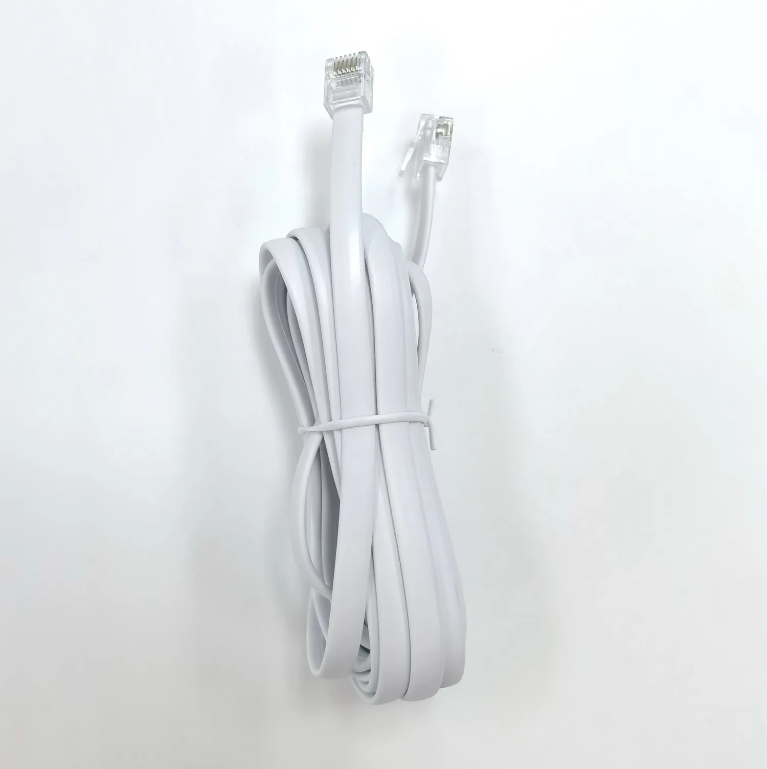 Hot Sale High Quality telecommunications Flat telephone cord RJ11 RJ12 RJ45 cable pure copper indoor cable FX-LPP-6P6C-3M