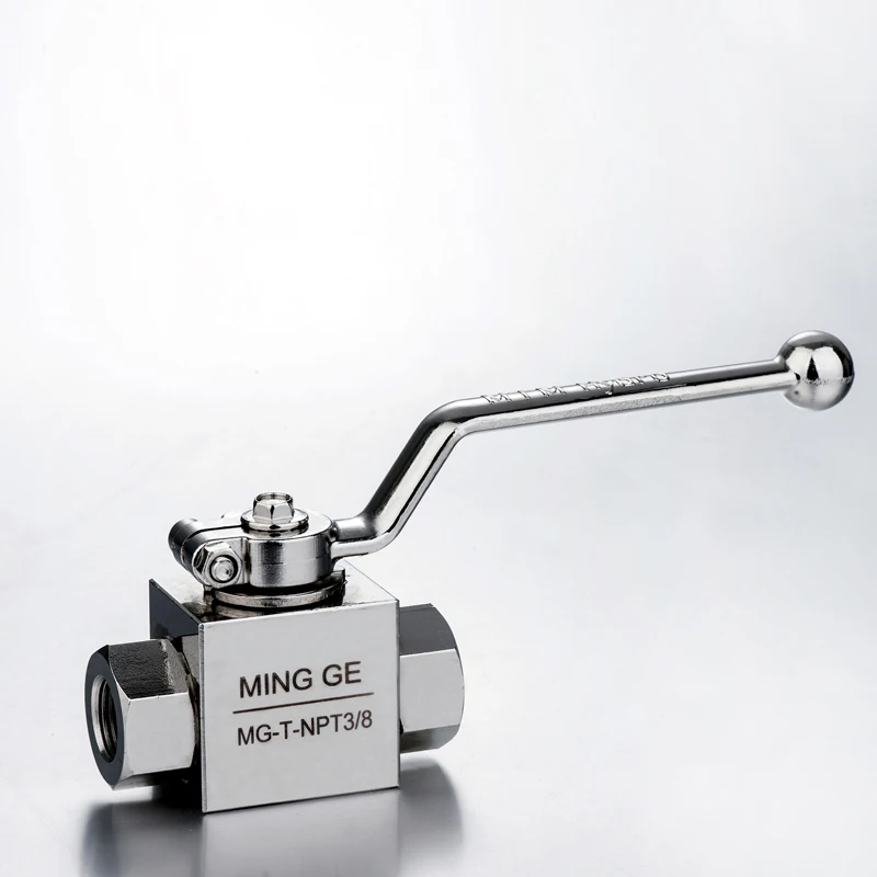 KHB Type High Performance Carbon Steel Ball Valve NPT 1/2 High Pressure Hydraulic Ball Valve