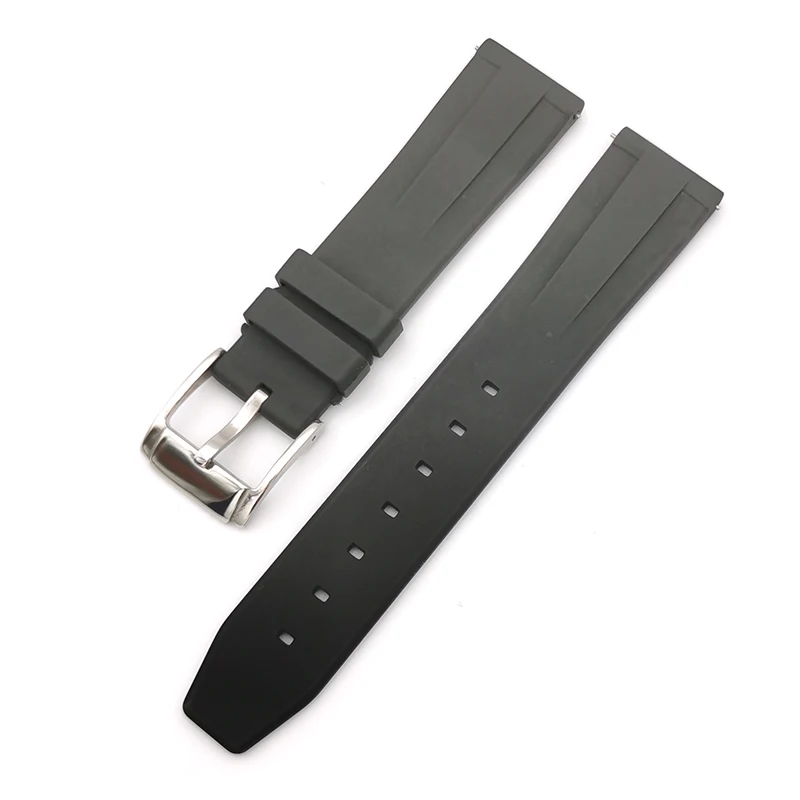 luxury quick release viton fkm fpm fluorine fluororubber vulcanized rubber watch band strap
