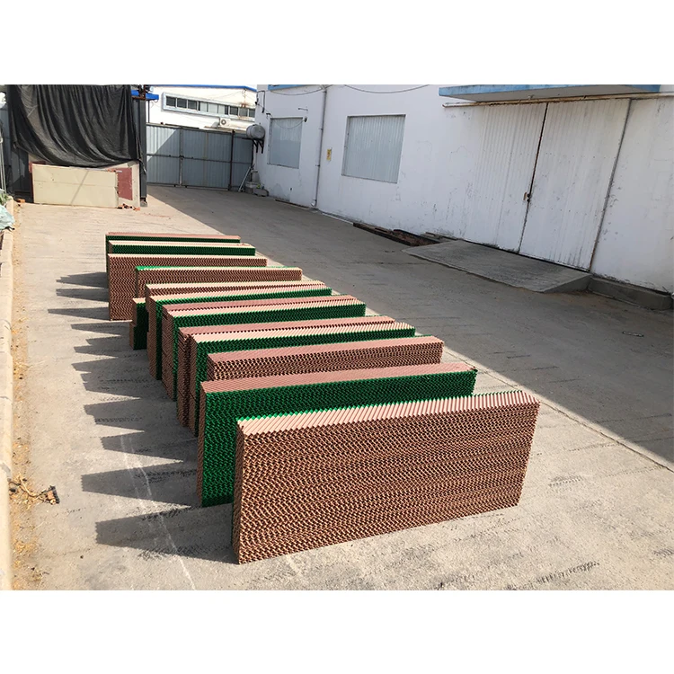 Factory Manufacturer Cheap Poultry Greenhouse Industrial Color Paper Evaporative Honeycomb Cooling Pad Price