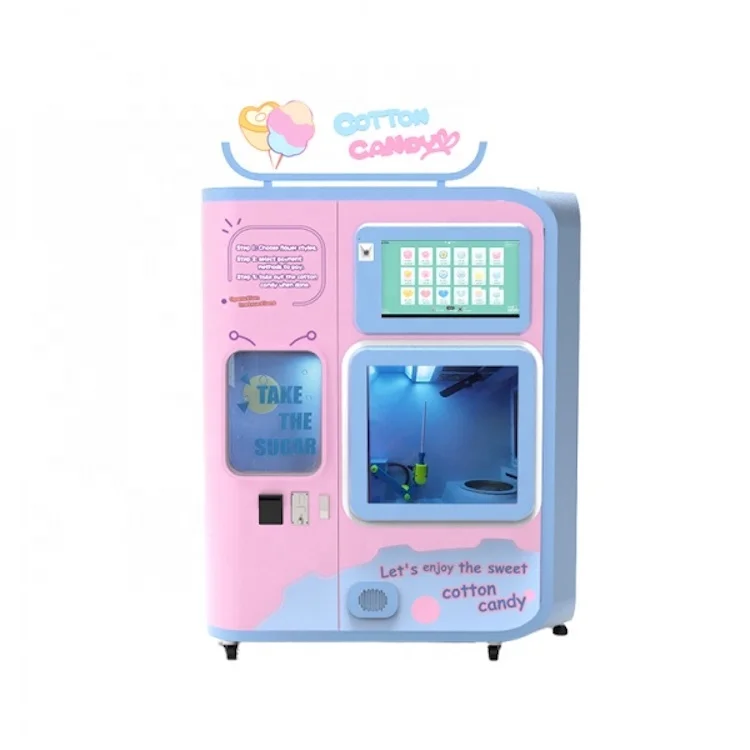 Innovative Automatic Cotton Candy Vending Machine Low Price Offer New Condition Home Bakery Restaurant Application Core Motor