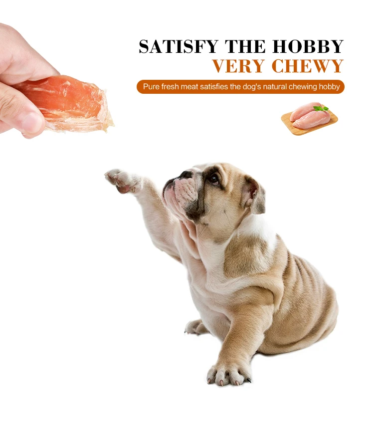 Pet Favorite No Additives Healthy Tasty Molar Dog Food Jerky Pet Food Chicken Jerky