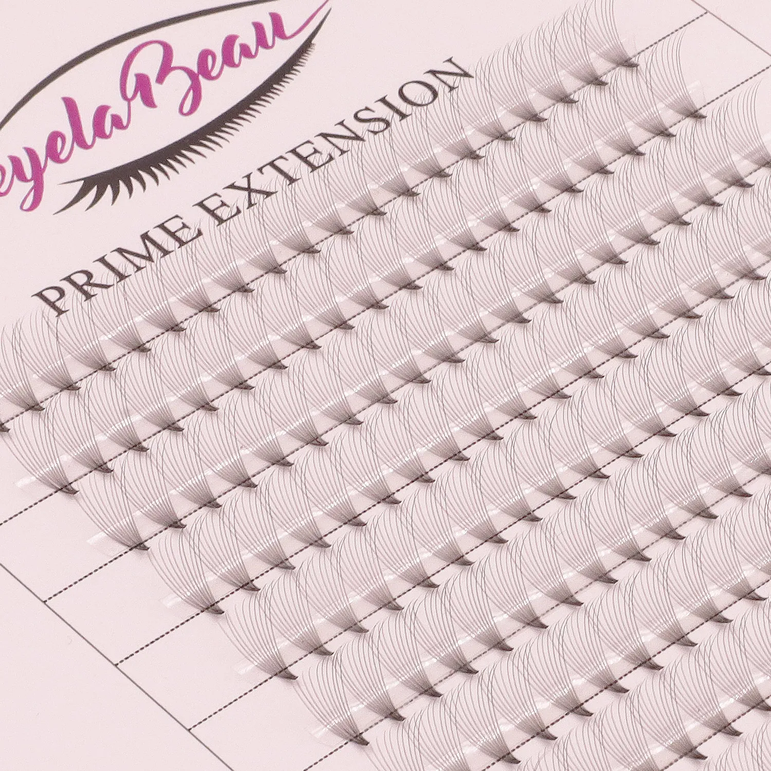 
Premade fan eyelash extension korean pbt silk C D Curl mixed length customized package 