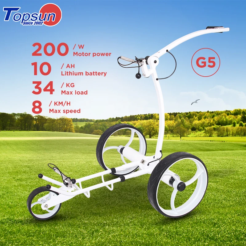 2024 New Design Stainless Steel 3 Wheel Golf Trolley