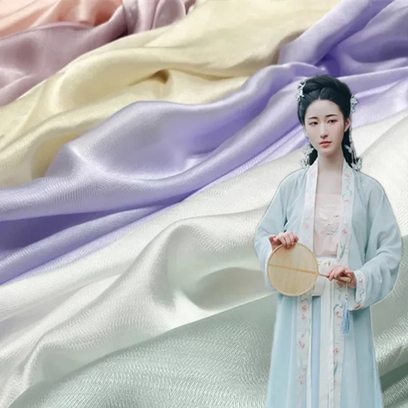 dress material Light luxury satin herringbone Paris diagonal chiffon fabric