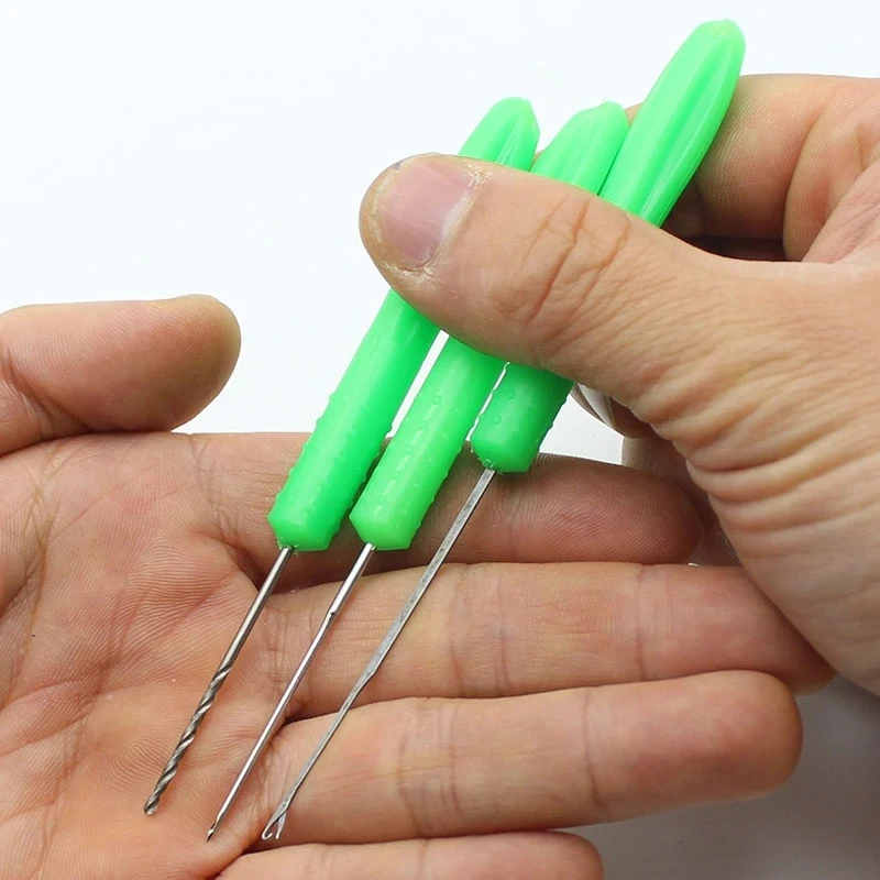 YOUME 3PCS/Pack Carp Fishing Needle Set Tools Baiting Needle Set Hook Bait Drill Carp Fishing Tools Accessories