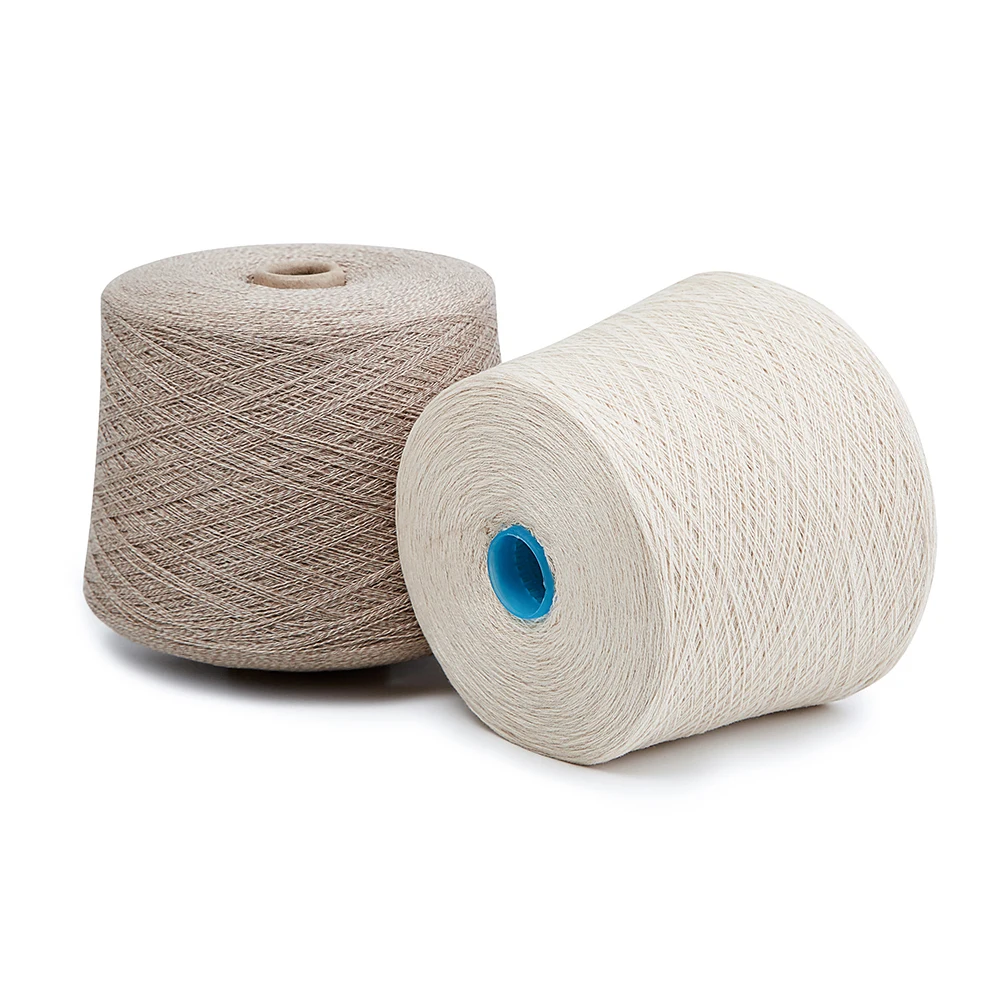 100% Mongolia recycled Natural Non-dyed Cashmere Yarn for Knitting Sweater